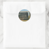 Colorado Runder Aufkleber (Tasche)