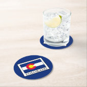 Colorado Runder Pappuntersetzer (Vor Ort)