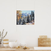 Colorado, San Juan Mountains, erster Schnee Poster (Küche)