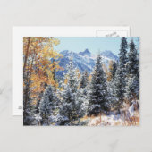 Colorado, San Juan Mountains, erster Schnee Postkarte (Vorne/Hinten)