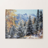 Colorado, San Juan Mountains, erster Schnee Puzzle (Horizontal)