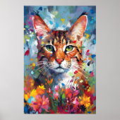 Colorado Savannah Cat Art Poster (Vorne)