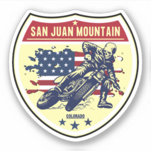 Colorado Scenic Byway San Juan Skyway Motorrad-Tou Aufkleber
