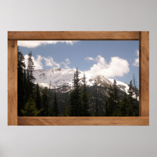 Colorado-Schneefall-landschaftliches Bergposter Poster