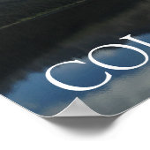 Colorado Schöne Berge & See 12"x12" Poster (Ecke)