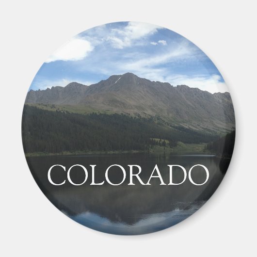 Colorado Schöne Berge und Lago Round Magnet (Vorne)