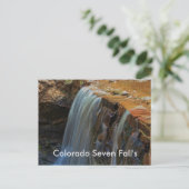 Colorado Seven Fall's POST CARD Postkarte (Stehend Vorderseite)