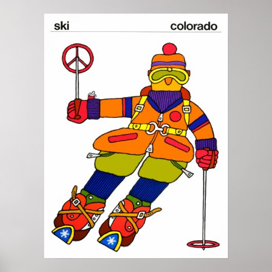 Colorado-Ski-Poster Poster (Vorne)