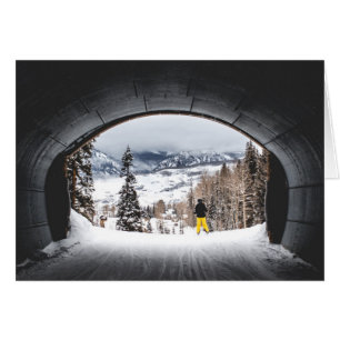 Colorado-Ski-Tunnel-Anlass-Gruß-Karte
