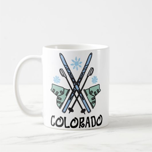 Colorado Skiing Kaffeetasse (Links)