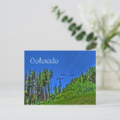 Colorado Skilift Postkarte (Stehend Vorderseite)