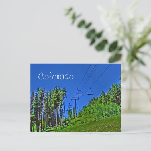 Colorado Skilift Postkarte (Stehend Vorderseite)