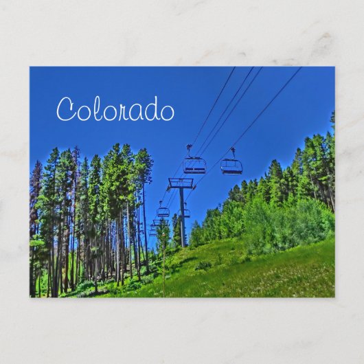 Colorado Skilift Postkarte (Vorderseite)