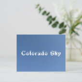 Colorado Sky Postkarte (Stehend Vorderseite)