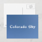 Colorado Sky Postkarte (Vorne/Hinten)