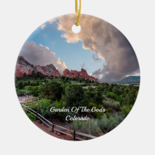 Colorado Sleeping Giant Sonnenaufgang Kreis Orname Keramik Ornament