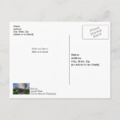 Colorado Sleeping Riesenaufgang wird gut Postkarte (Rückseite)