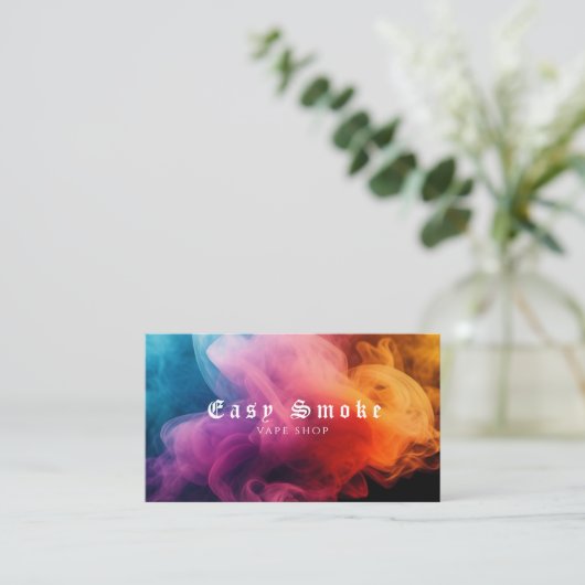 Colorado Smoke Vape Shop Visitenkarte (Stehend Vorderseite)