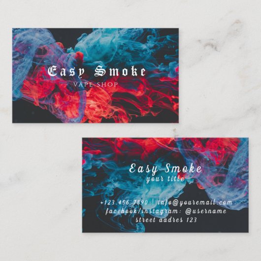 Colorado Smoke Vape Shop Visitenkarte (Vorne/Hinten)