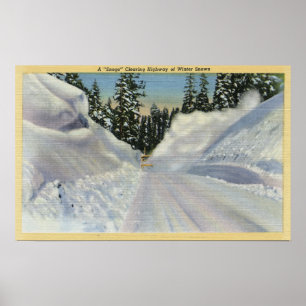 Colorado "Snogo" Schneepflug Winter Lernen Poster