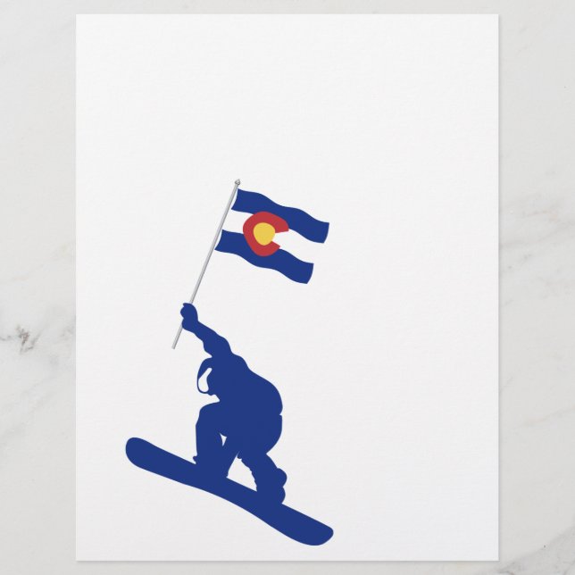 Colorado Snowboard Fahne (Vorderseite)