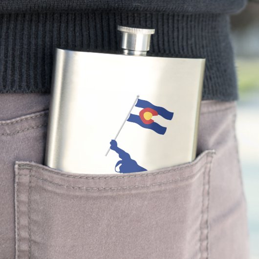 Colorado Snowboard Fahne Flachmann (Beispiel)