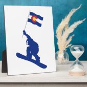 Colorado Snowboard Fahne Fotoplatte (Seite)