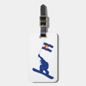 Colorado Snowboard Fahne Gepäckanhänger (Vorderseite vertikal)