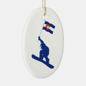 Colorado Snowboard Fahne Keramikornament (Rechts)