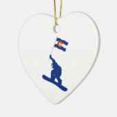 Colorado Snowboard Fahne Keramikornament (Links)
