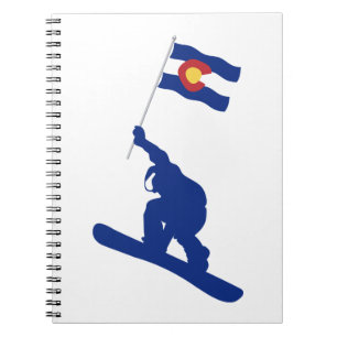 Colorado Snowboard Fahne Notizblock