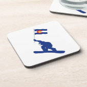 Colorado Snowboard Fahne Untersetzer (Linke Seite)