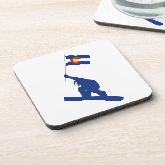 Colorado Snowboard Fahne Untersetzer (Linke Seite)
