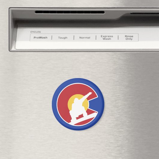 Colorado Snowboard Magnet (In Situ (Geschirrspüler))