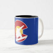 Colorado Snowboard Zweifarbige Tasse (VorderseiteRechts)
