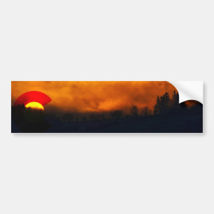 Colorado-Sonnenuntergang I Autoaufkleber