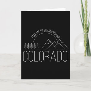 Colorado-Souvenir Wandern Bring mich zu den Bergen Karte