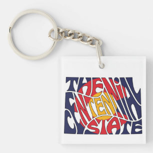 Colorado Spitzname Wortkunst Schlüsselanhänger