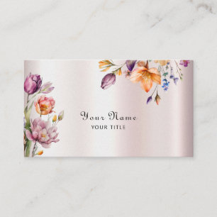 Colorado Spring Flowers Business Card Visitenkarte