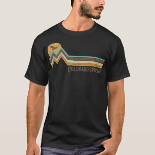 Colorado Springs 70's Retro Style Vintag Dis T-Shirt