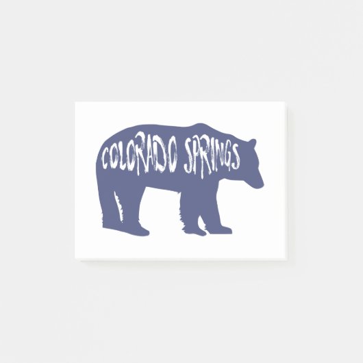 Colorado Springs Bear Post-it Klebezettel (Vorderseite)