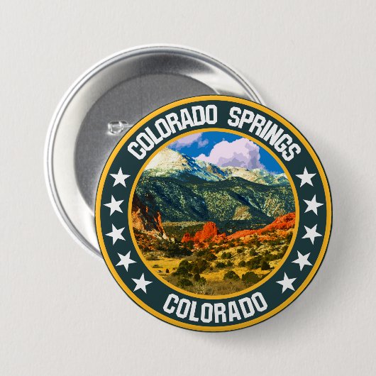 Colorado Springs Button (Vorne & Hinten)