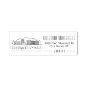 Colorado Springs City | Benutzerdefinierte Adresse Permastempel (Design)