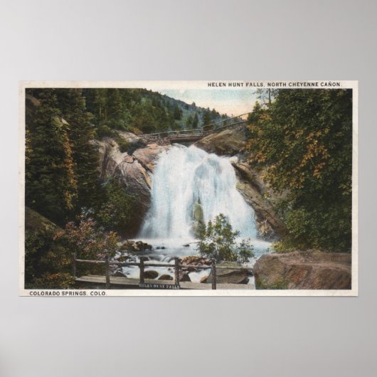 Colorado Springs, CO - Helen Hunt Falls Poster (Vorne)
