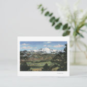 Colorado Springs, CO - Pikes Peak Postkarte (Stehend Vorderseite)
