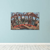 Colorado Springs, Colorado - Große Buchstabenszene Leinwanddruck (Insitu (Holzboden))