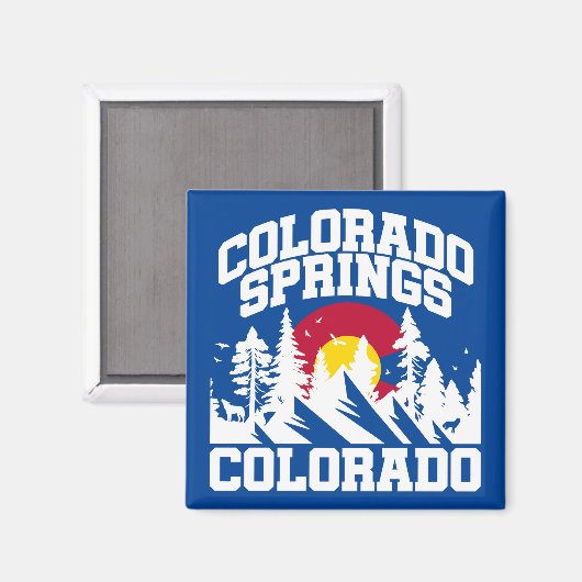Colorado Springs, Colorado Magnet (Vorderseite/Rückseite)