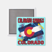 Colorado Springs, Colorado Magnet (Vorderseite/Rückseite)