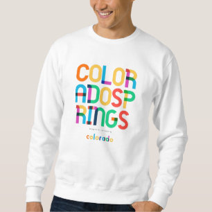 Colorado Springs Colorado Mitte Jahrhundert, Pop A Sweatshirt