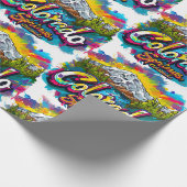 Colorado Springs, Colorado Pikes Peak Geschenkpapier (Ecke)